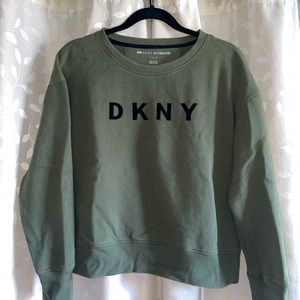 DKNY Hunter Green Crew Neck LARGE